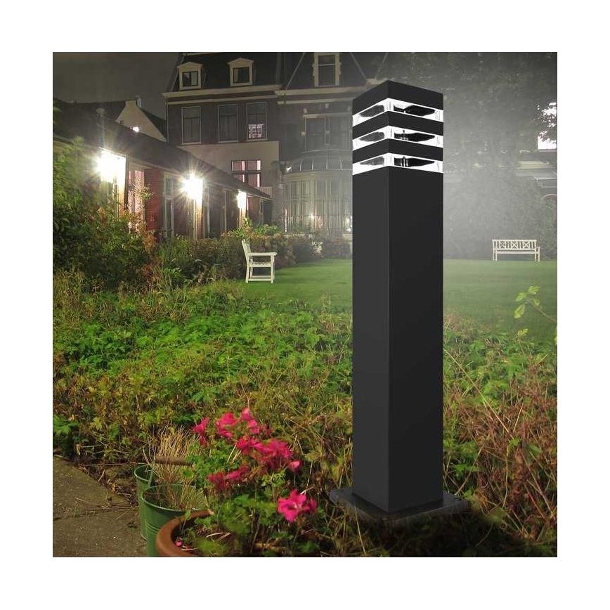 Уличная лампа TEKSAS 1xE27/12W/230V IP44 44 см антрацит