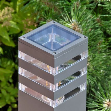 Уличная лампа TEKSAS 1xE27/12W/230V IP44 74 см графит