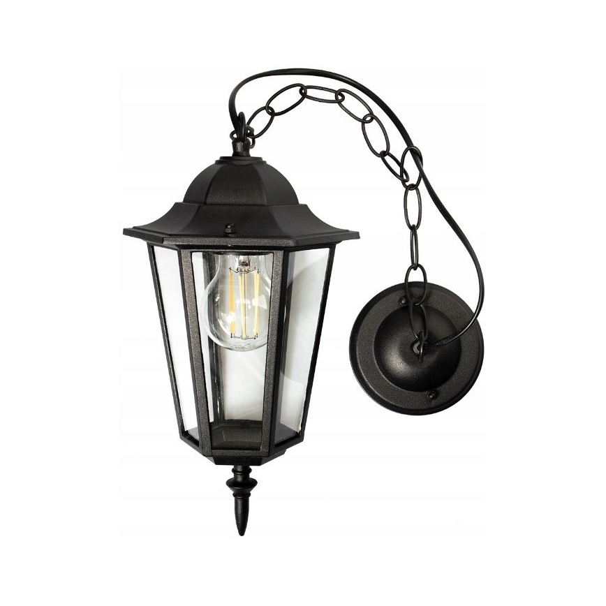 Уличная люстра 1xE27/20W/230V IP43 черный