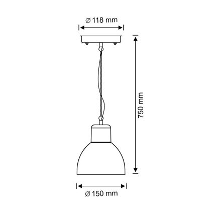 Уличная люстра ARNE 1xE27/10W/230V IP44