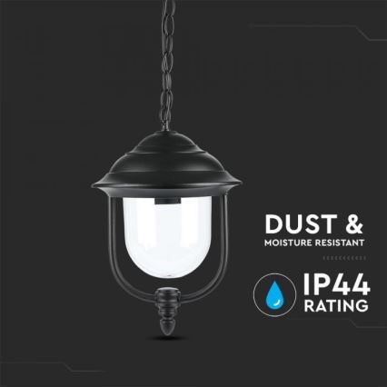 Уличная люстра на цепи 1xE27/60W/230V IP44 черный