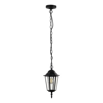 Уличная люстра на цепи ARRAIA 1xE27/15W/230V IP44 черный