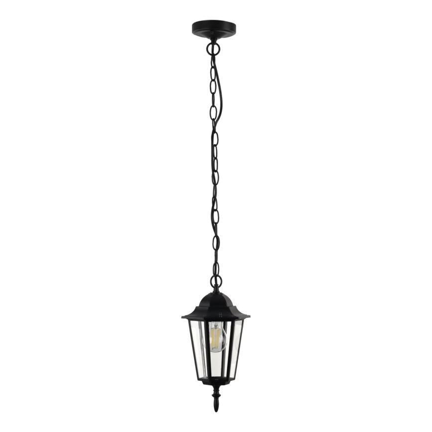 Уличная люстра на цепи ARRAIA 1xE27/15W/230V IP44 черный