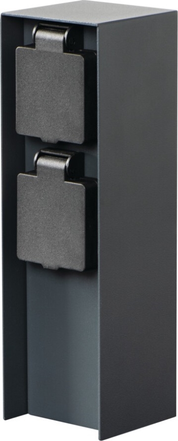 Уличная розеточная колонна DASTO 2Z Type E 230V IP44 антрацит