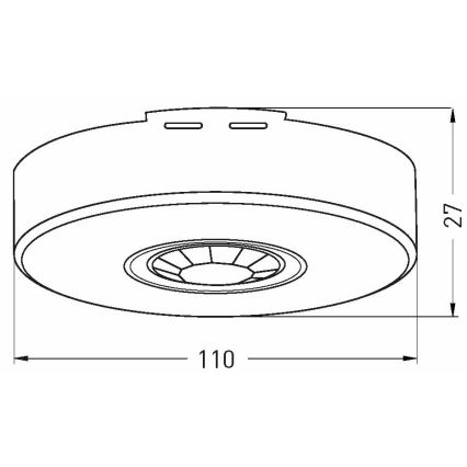 Уличный датчик движения 360x120° белый IP65