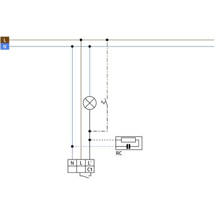 Уличный датчик движения LC-CLICK 140° IP44 черный