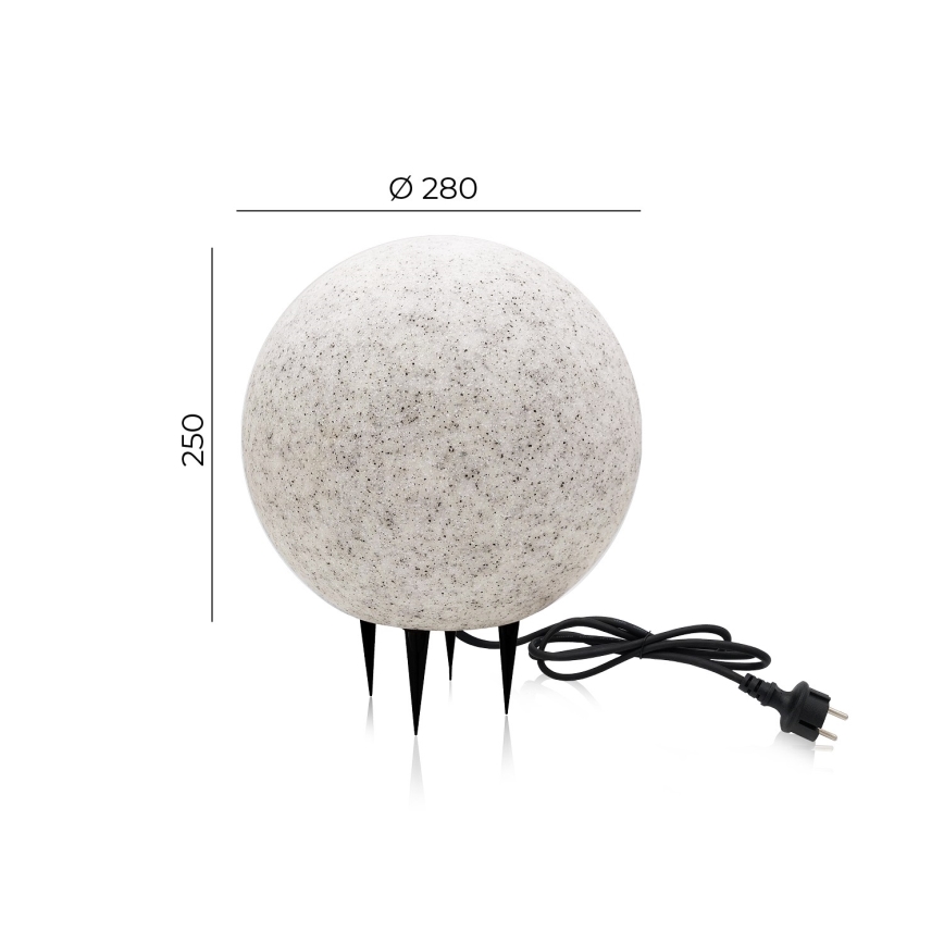 Уличный декоративный светильник GARDEN BALL 1xE27/40W/230V IP65 ⌀ 28 см