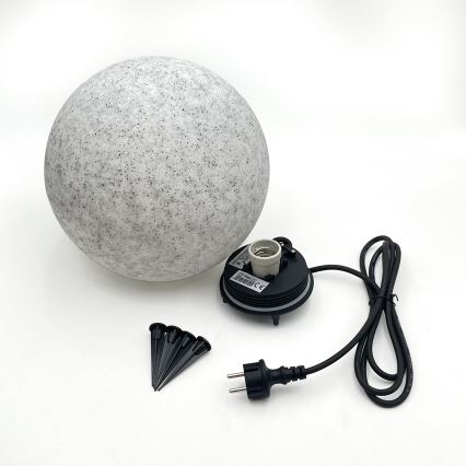 Уличный декоративный светильник LUMISTONE 1xE27/15W/230V IP65 диам. 28 см