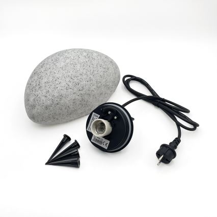 Уличный декоративный светильник LUMISTONE 1xE27/15W/230V IP65, диаметр 26,5 см