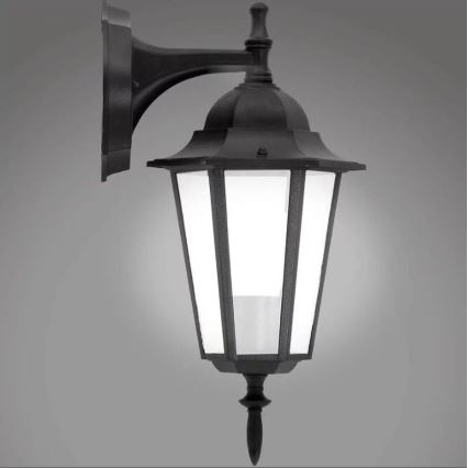Уличный настенный светильник 1xE27/20W/230V IP43 черный