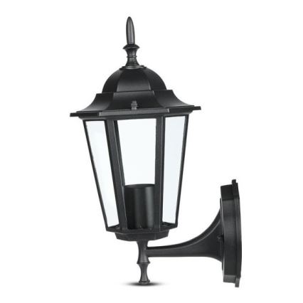 Уличный настенный светильник 1xE27/40W/230V IP44 черный