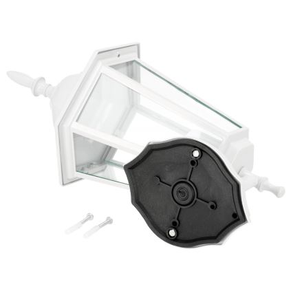 Уличный настенный светильник 1xE27/60W/230V IP44 белый