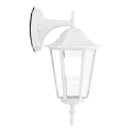 Уличный настенный светильник 1xE27/60W/230V IP44 белый