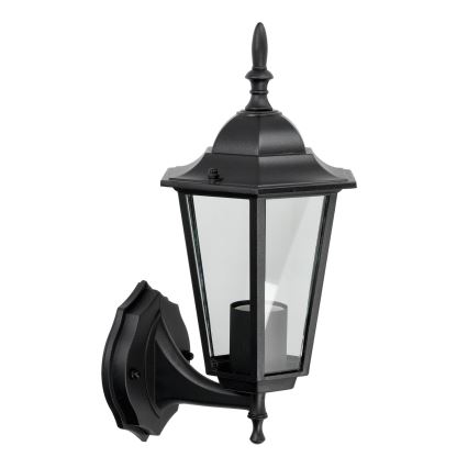 Уличный настенный светильник 1xE27/60W/230V IP44 черный