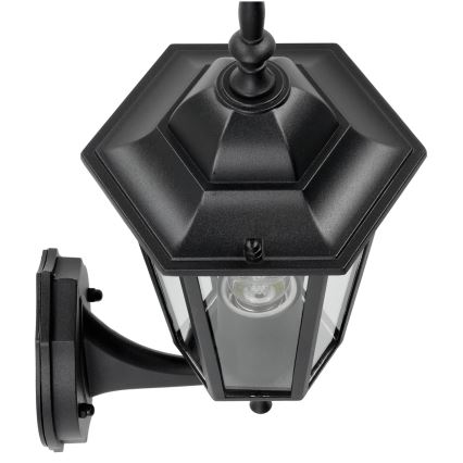 Уличный настенный светильник 1xE27/60W/230V IP44 черный