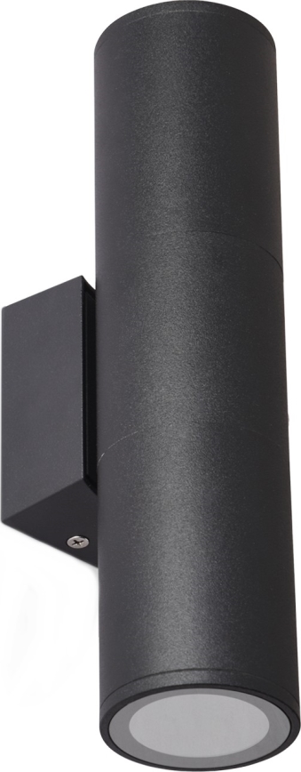 Уличный настенный светильник 2xGU10/35W/230V IP54 круглый черный