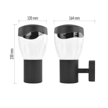 Уличный настенный светильник ARTEO 1xE27/15W/230V IP44