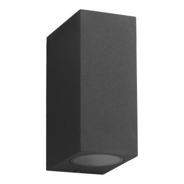 Уличный настенный светильник BOKA 2xGU10/60W/230V IP44 черный