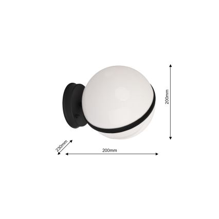 Уличный настенный светильник CIRCULO 1xE27/40W/230V IP44