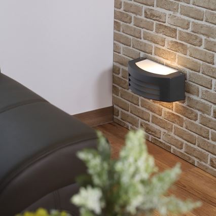 Уличный настенный светильник OLIANA 1xE27/60W/230V IP54 антрацит