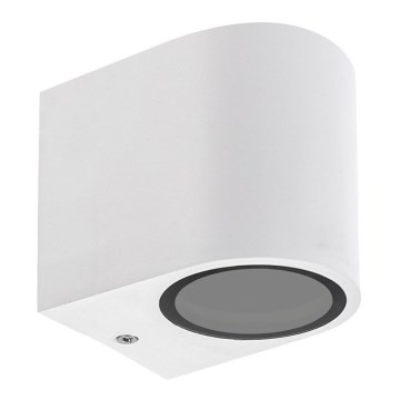 Уличный настенный светильник PARETE 1xGU10/6W/230V IP54 белый