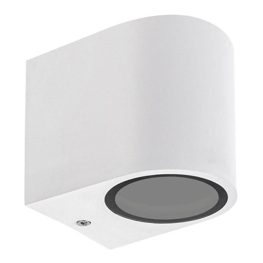 Уличный настенный светильник PARETE 1xGU10/6W/230V IP54 белый