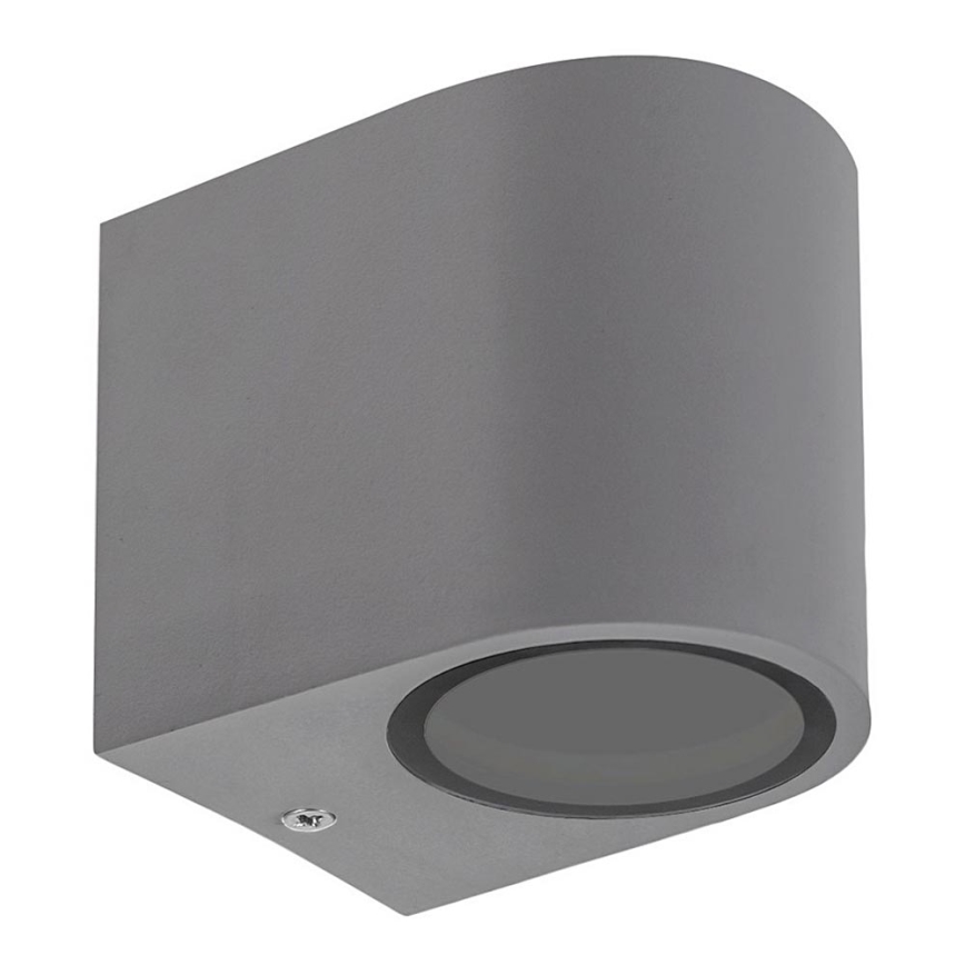 Уличный настенный светильник PARETE 1xGU10/6W/230V IP54 серый