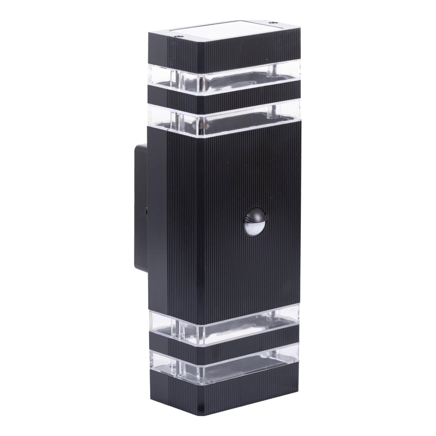 Уличный настенный светильник с датчиком BREZZA 2xGU10/35W/230V IP65