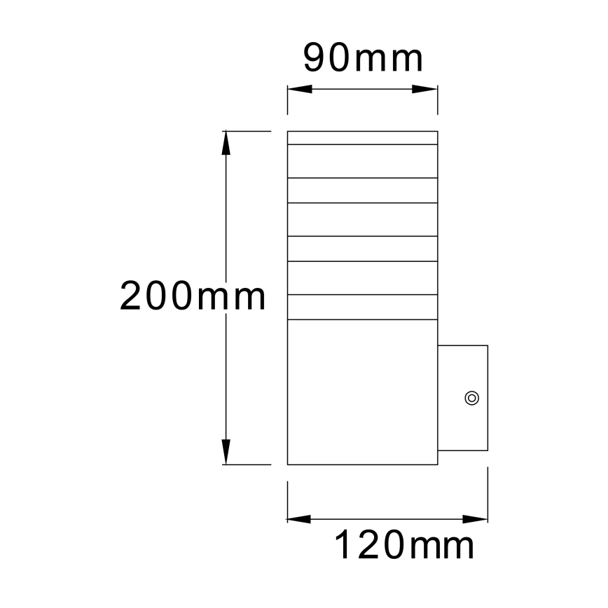 Уличный настенный светильник с датчиком TEKSAS 1xE27/12W/230V IP44 антрацит