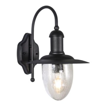 Уличный настенный светильник TALISA 1xE27/60W/230V IP44 черный