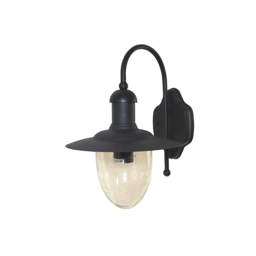 Уличный настенный светильник TALISA 1xE27/60W/230V IP44 черный