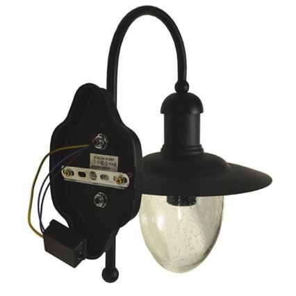 Уличный настенный светильник TALISA 1xE27/60W/230V IP44 черный