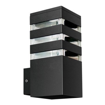 Уличный настенный светильник TEKSAS 1xE27/12W/230V IP44 антрацит