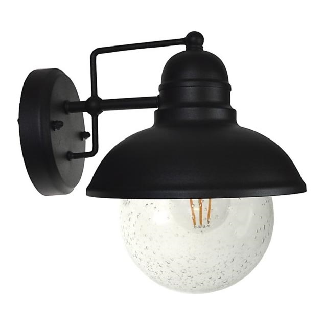 Уличный настенный светильник WILDA 1xE27/60W/230V IP44 черный
