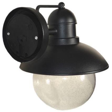 Уличный настенный светильник WILDA 1xE27/60W/230V IP44 черный