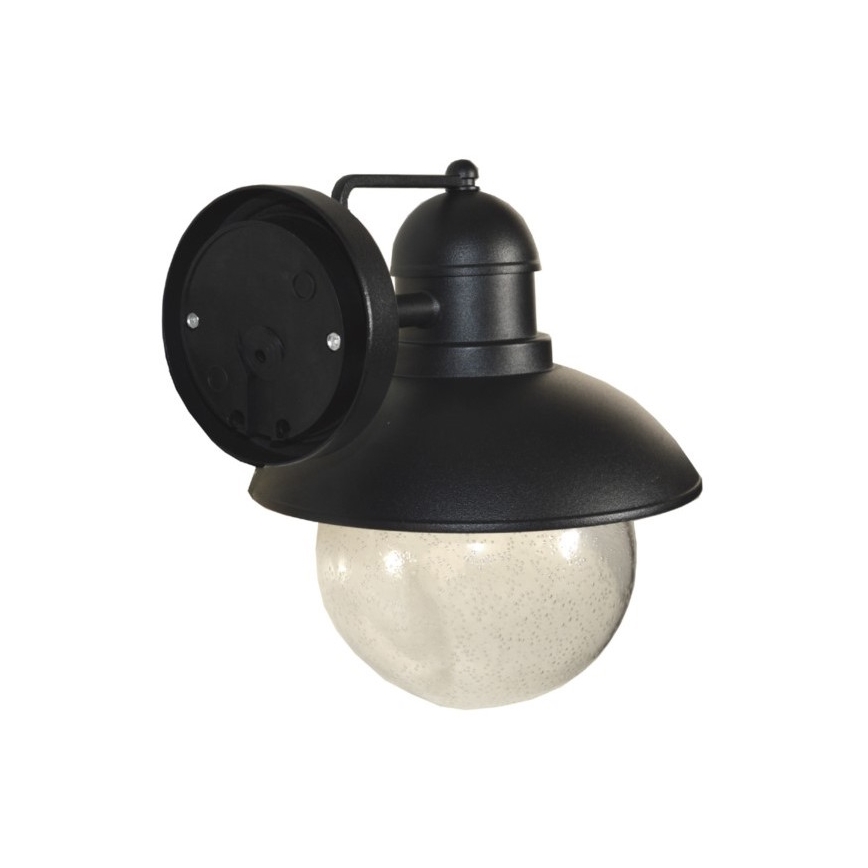 Уличный настенный светильник WILDA 1xE27/60W/230V IP44 черный
