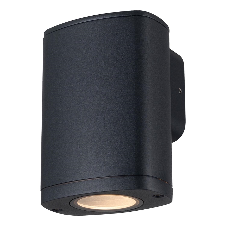 Уличный настенный светильник ZEVI 1xGU10/10W/230V IP54 черный