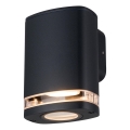 Уличный настенный светильник ZEVI 1xGU10/10W/230V IP54 черный