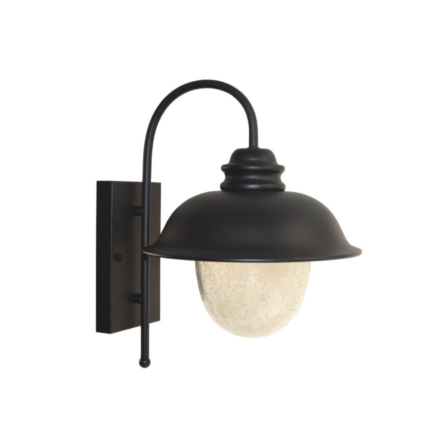 Уличный настенный светильник ZUNA 1xE27/60W/230V IP44 черный