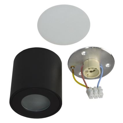 Уличный потолочный светильник FARA 1xGU10/50W/230V IP54 черный