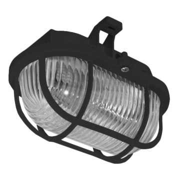 Уличный потолочный светильник OVAL 1xE27/60W/230V IP44 черный
