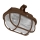 Уличный потолочный светильник OVAL 1xE27/60W/230V IP44 коричневый