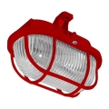 Уличный потолочный светильник OVAL 1xE27/60W/230V IP44 красный