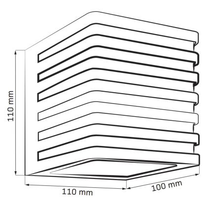 Светодиодный уличный настенный светильник MAXWELL LED/10W/230V IP54 антрацит