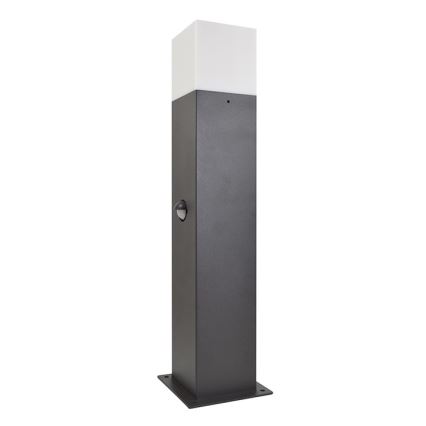 Уличный светильник с датчиком NEW YORK 1xE27/12W/230V IP44 44 см антрацит