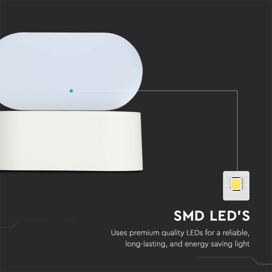 Уличный светодиодный гибкий настенный светильник LED/5W/230V 3000K IP65 белый