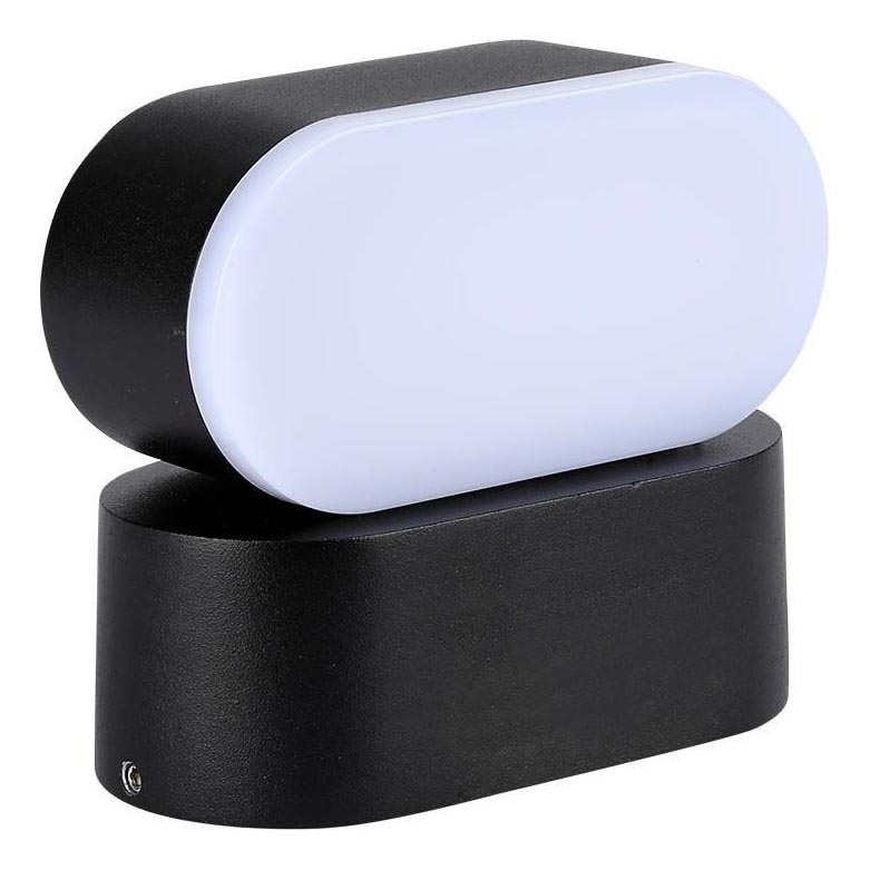 Уличный светодиодный гибкий настенный светильник LED/5W/230V 3000K IP65 черный