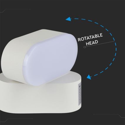 Уличный светодиодный гибкий настенный светильник LED/5W/230V 4000K IP65 белый