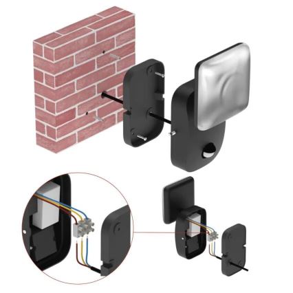 Уличный светодиодный гибкий настенный светильник NIKA LED/12,5W/230V IP44