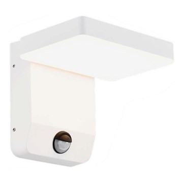 Уличный светодиодный настенный гибкий светильник с датчиком LED/17W/230V IP65 4000K белый